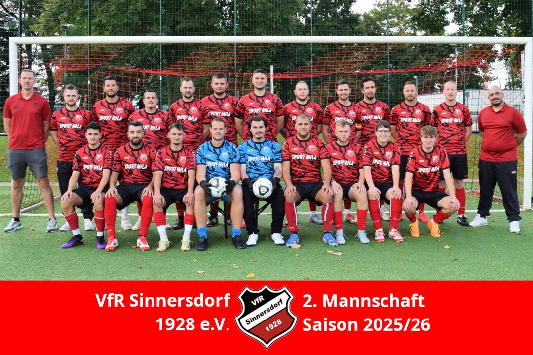 Mannschaftsfoto der 2. Mannschaft Saison 23/24 Mannschaftsfoto der 2. Mannschaft Saison 25/26